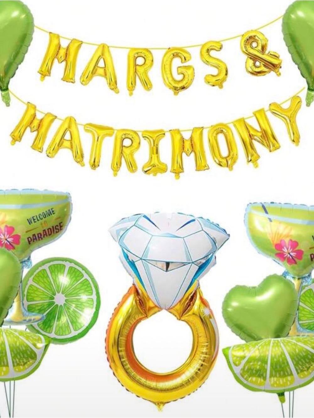 New "MARGS & MATRIMONY" Party Balloons & Beer Balloons